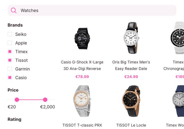 Faceted Search & Category Browsing